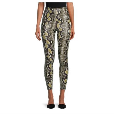 Commando Snake-Print Faux Leather High-Waisted Leggings NWT